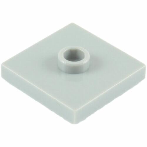 LEGO Plate / Tile 2x2 com 1 Stud central - Cinza Claro - PN 23893 / 87580 / CN 6126082 / 4565371 / 4565393