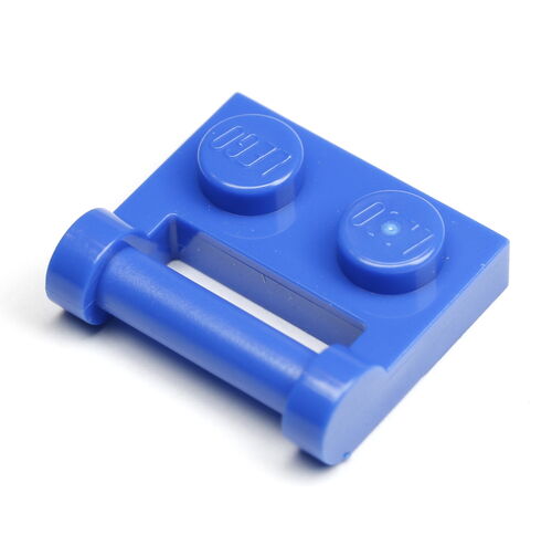 Lego Plate 1x2 c/ encaixe p/ clip no lado - Azul - PN 48336 / CN 4514398 / 4247103
