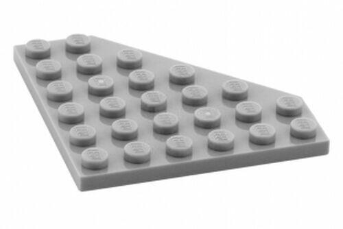 Lego Plate Wedge 6x6  com um canto cortado - Cinza Claro - PN 6106 / CN 4211520