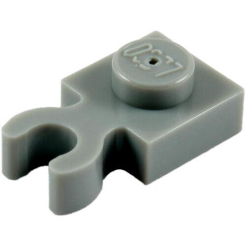 Lego Plate 1x1 com encaixe lateral p/ clip vertical - Cinza Escuro - PN 4085 / 60897 / 93793 / CN 4587212