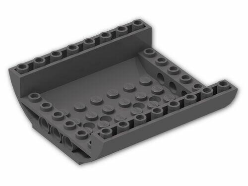 Lego Slope Invertido Curvado 8x8x2 Duplo - Cinza Escuro - PN 54091 / CN 4519003 / 6035536