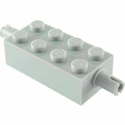 Lego Suporte p/ rodas 2x4 c pinos technic - cinza claro - PN 6249 / CN 4211676
