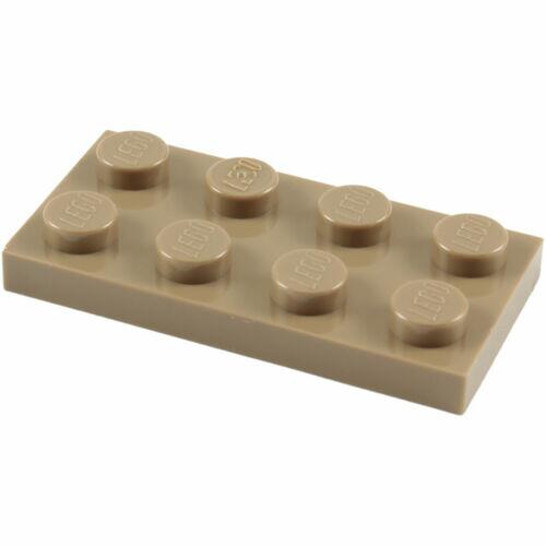 Lego Plate 2x4 -  Bege escuro - PN 3020 / CN 4267874