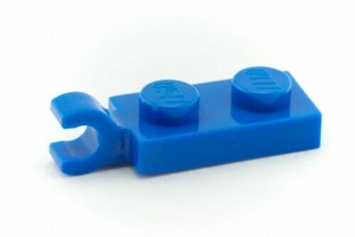 Lego Plate 1x2 c/ 1 clip no final - Azul - PN 63868 / CN 4568990