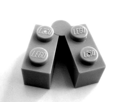Lego Brick dobradia 1x4 - Cinza Escuro - PN 3830 / 3831 / CN 4210795 / 6011461 / 4221591