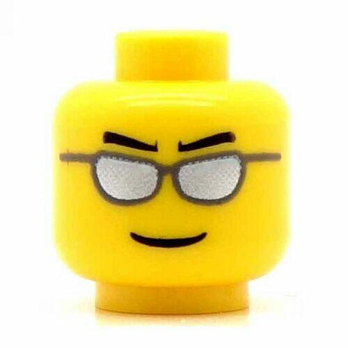 Comprar Lego Cabeça de Minifigura Masculina Óculos Prata - Amarelo - PN 12487 21024 45939 / CN 4194017 / 4630366 / 6112623 - a partir de R$5,40 - - A Sua Loja de Lego Online - Peças de Lego