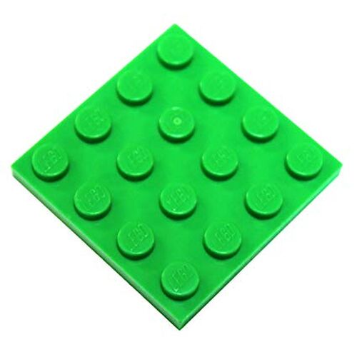 Lego Plate 4x4 - Verde Brilhante - PN 3031 / CN 4129848 / 4218226 / 4243836 / 4617799