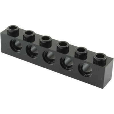 Comprar Lego Technic - Brick 1x6 c/ 5 furos - Preto - PN 3894 / CN