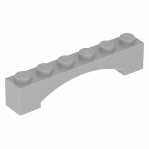Lego Arco 1x1x6 - Cinza Claro - PN 92950 / CN 4618874