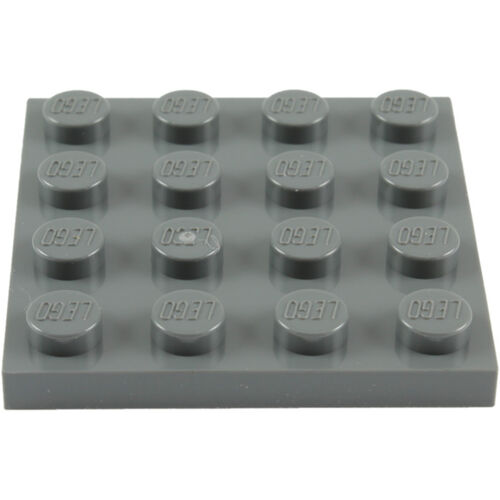 Lego Plate 4x4 - Cinza Escuro - PN 3031 / CN 4243831/ 4211089