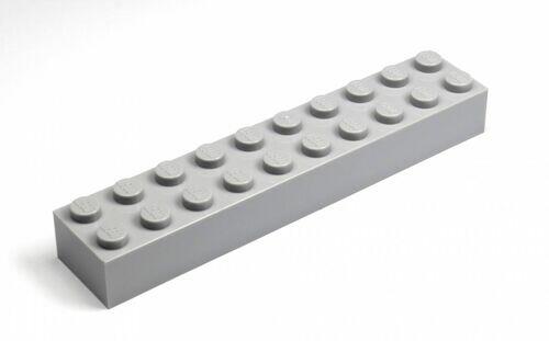 Lego Brick tijolo 2x10 - Cinza Claro - PN 3006 / 92538 / CN 4617862, 4211390