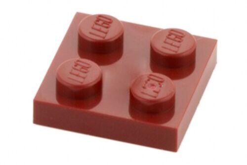 Lego Plate 2x2 - Vermelho Escuro - PN 3022 / CN 4585479 / 4163160