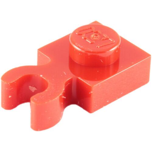 Lego Plate 1x1 com encaixe lateral p/ clip vertical - Vermelho - PN 4085 / 60897 / 93793 / CN 408521 / 4588003