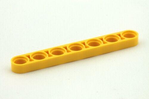 Lego Technic - Meia Viga 1x7 - Amarelo -  Pn 32065 / CN 4114672