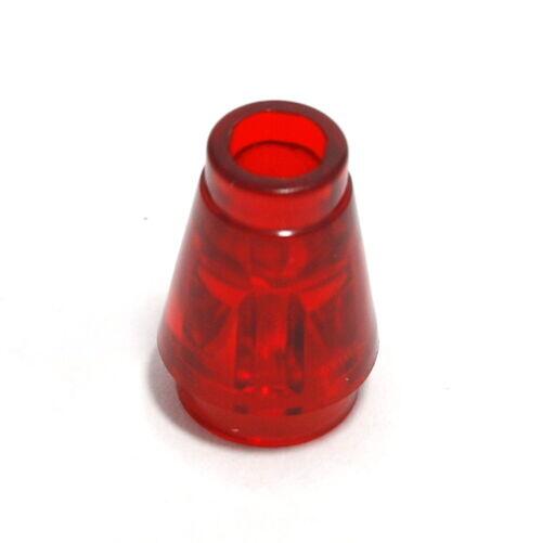 Lego Cone 1x1 - Transparente Vermelho - PN 15551 / 55525 / 59900 / CN 4544720