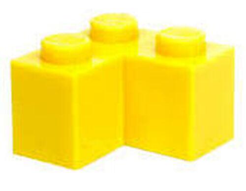 Lego Brick Tijolo 2x2 de canto (corner) - Amarelo - PN 2357 / CN 235724 / 235774