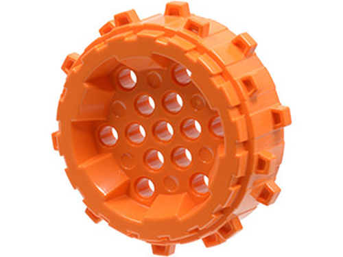 LEGO Roda com pontas - Laranja - PN 64711 / CN 6062139 / 4540299