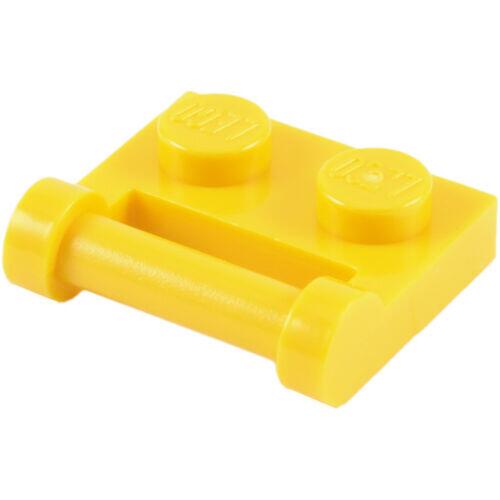 Lego Plate 1x2 c/ encaixe p/ clip no lado - Amarelo - PN 48336 / CN 4501232