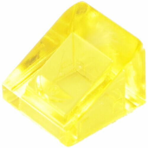 Lego Slope 1x1 - Amarelo Transparente - PN 54200 / 63290 / 50746 / 33847 / 18862 / CN 4260942 / 4244367