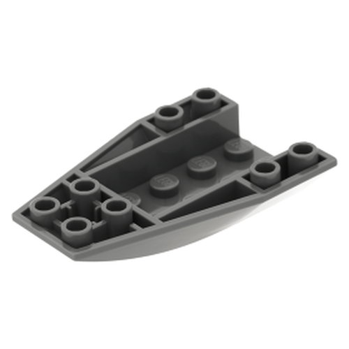 Lego Wedge 6x4 Triplo Curvo Invertido - Cinza Escuro - PN 43713 / CN 4180470 / 4636417