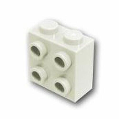 Lego Brick 1x2x1.66 c/ studs na lateral - Branco - PN 22885 / CN 6218823
