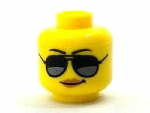 Lego Cabea de Minifigura Feminina culos Prata - Amarelo - PN 29966 / CN 6176636