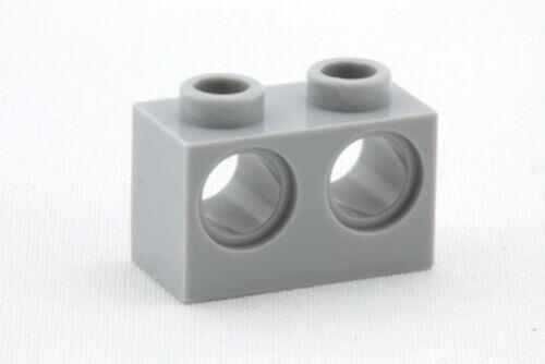 Lego Technic - Brick 2x1 C/ 2 Furos - Cinza claro - Pn 32000 / CN 4211541