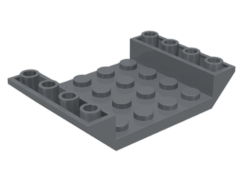 Lego Slope 45 6x4 c/ 3 furos - Cinza Escuro - PN 30283 / 60219 / CN 4212508 / 4549999