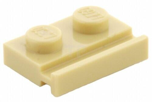 Lego Plate 1x2 c/ borda - Bege - PN 32028 / CN 4239062 / 4160483