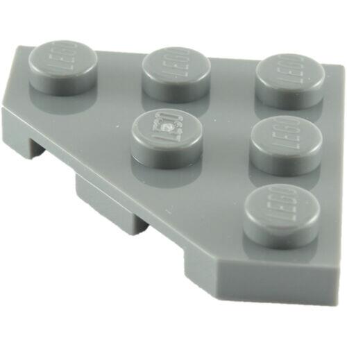 Lego Plate 3x3 c/ 3 cantos - Cinza Escuro - PN 2450 / CN 4210897