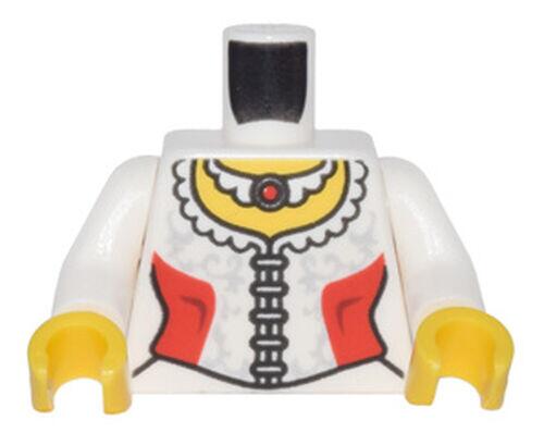Lego Corpo / Torso Minifigura - Branco Mulher de Vestido - PN 76382 / 88585 / CN 4586503