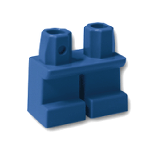 Lego Pernas Curtas  p/ Minifigura - Azul Escuro - PN 41879 / CN 4200466 / 4520299 / 4530129