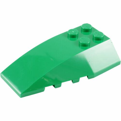 Lego Wedge 6x4 Triplo Curvo - Verde - Pn 43712 / CN 4180487 / 4522124 / 4655332