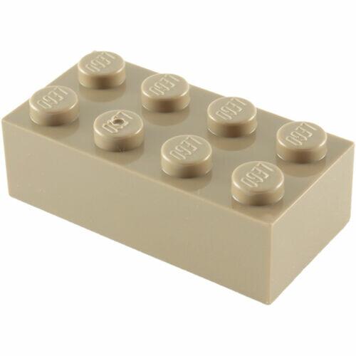 Lego Brick tijolo 2x4 - Bege Escuro - PN 3001 / CN 4497066 / 4247145