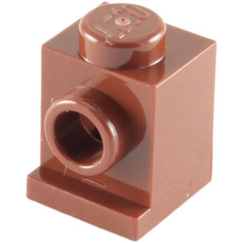 Lego Brick 1x1 c/ 1 slot e stud em 1 lado - Marrom - PN 4070 / 30069 / CN 4225469