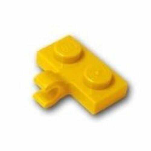 Lego Plate 1x2 c/ 1 clip - Amarelo - PN 11476 / CN 6179329 / 6313121