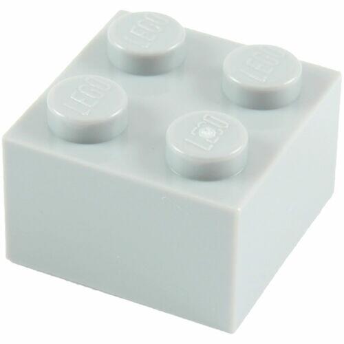 Lego Brick tijolo 2x2 - Cinza Claro - PN 3003 / CN 4211387