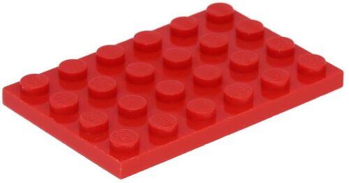 Lego Plate 4x6 - Vermelho - PN 3032 / CN 303221