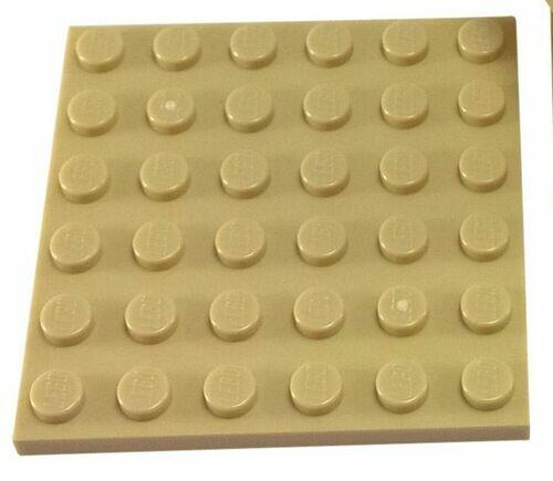 Lego Plate 6x6 - Bege Escuro - PN 3958 / CN 4530712