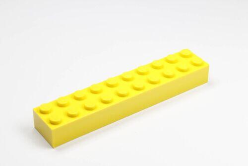Lego Brick tijolo 2x10 - Amarelo - PN 3006 / 92538 / CN 300624 / 6119276 / 6073100 / 4617858 / 4618302 / 4597259