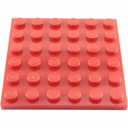 Lego Plate 6x6 - Vermelho - PN 3958 / CN 4144302