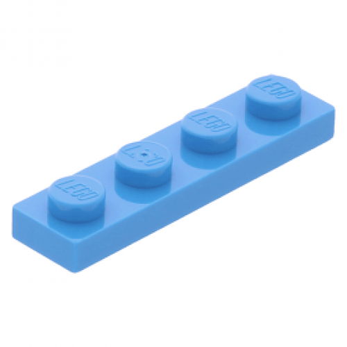 Lego Plate 1x4 - Dark Azurre - PN 3710 / CN 6089781 / 6133728