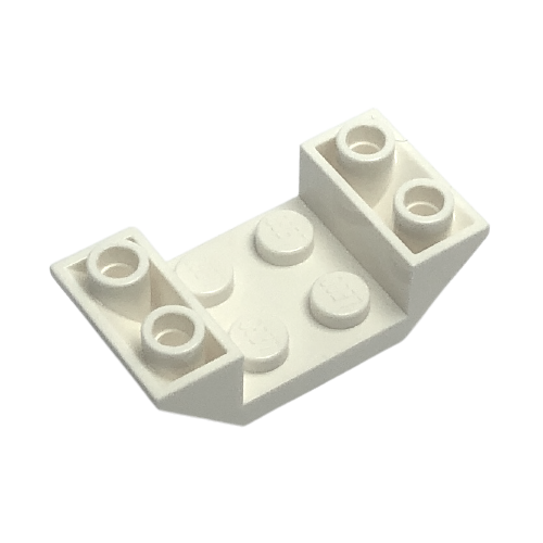 Lego Slope 45 4x2 duplo invertido - Branco - PN 4871 / CN 	487101 / 4173943