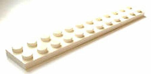 Lego Plate 2x12 - Branco - PN 2445 / CN 244501