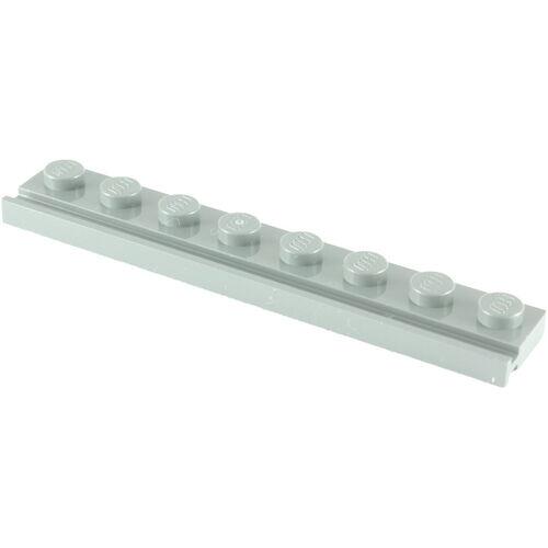 Lego Plate 1x8 c/ borda - Cinza Claro - PN 4510 / CN 4211498