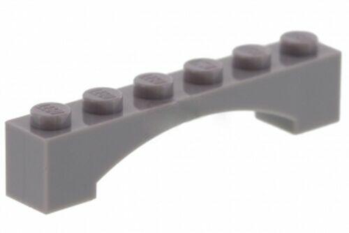 Lego Arco 1x1x6 - Cinza Escuro - PN 92950 / CN 4620760