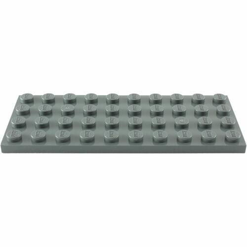Lego Plate 4x10 - Cinza Escuro - PN 3030 / CN 4211122