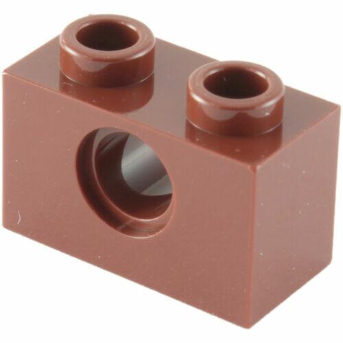 Lego Technic - Brick 2x1 c/ 1 furo p/ pino - Marrom - Pn 3700 / CN 4211252
