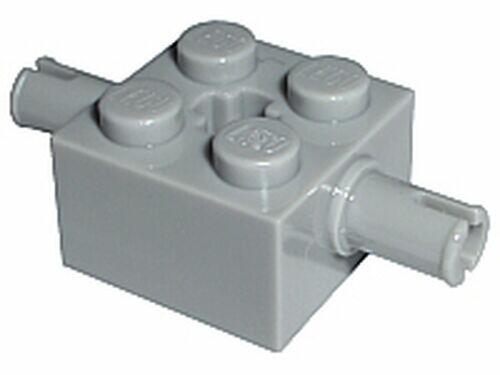 Lego Suporte p/ rodas 2x2 c/ pinos technic - Cinza escuro - PN 30000 / CN 4211024