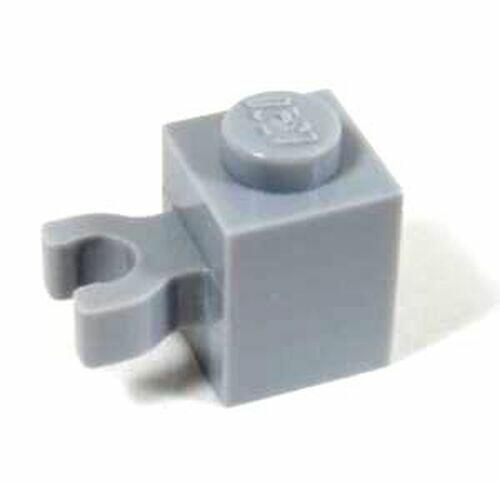 Lego Brick 1x1 com encaixe lateral p/ clip vertical - Cinza Escuro - PN 30241 / 60475 / CN 4580437